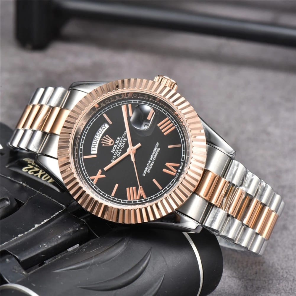 Rolee_x Oyster Perpetual Day Date 40 Battery 2Ton Copper Black