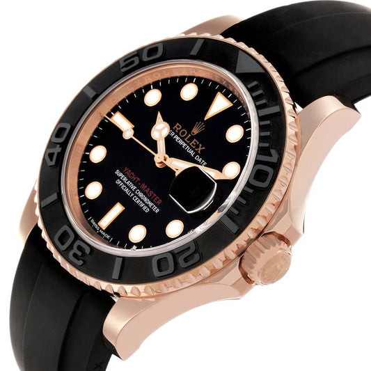 Role_x Yatch Master Rose Gold Oysterflex Black Mint Mens Watch Luxury Edition Premium Quality premiumwearing.online