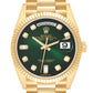 Rol_ex Presi_dent Day_Date Yellow Gold Green Diamond Dial Mens Watch premiumwearing.online