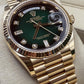 Rol_ex Presi_dent Day_Date Green Diamond Dial Gold Bracelet Mens Watch premiumwearing.online