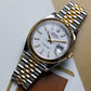 Rolee_x Oyster Perpetual Date Just 2Ton-Gold-White