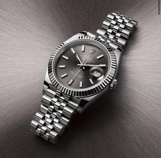 Rolee_x Oyster Perpetual Date Just Silver-Grey
