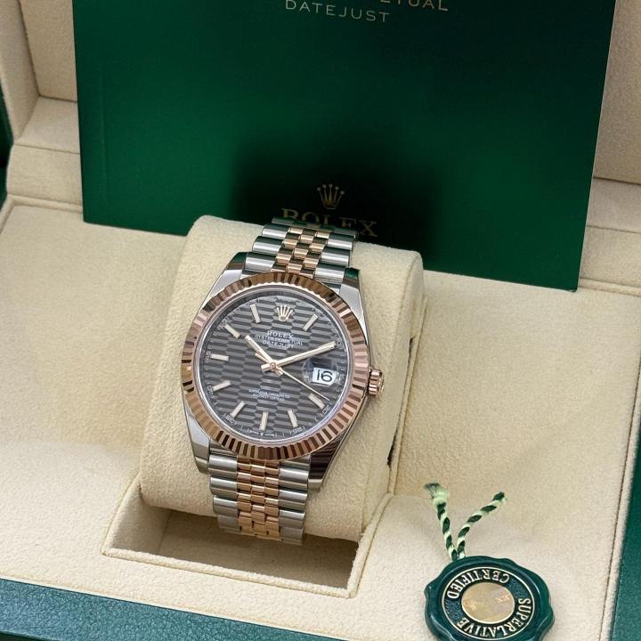 Rolee_x Oyster Perpetual Date Just 2Ton-Copper-Grey