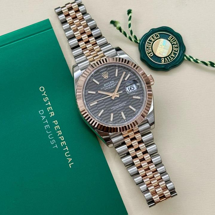Rolee_x Oyster Perpetual Date Just 2Ton-Copper-Grey