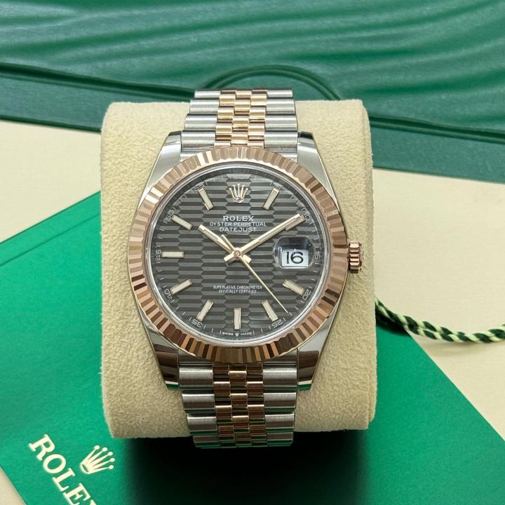 Rolee_x Oyster Perpetual Date Just 2Ton-Copper-Grey