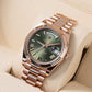 Rolee_x Oyster Perpetual Day Date 40 Battery Copper Green