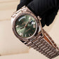 Rolee_x Oyster Perpetual Day Date 40 Battery Copper Green