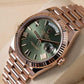 Rolee_x Oyster Perpetual Day Date 40 Battery Copper Green