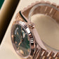 Rolee_x Oyster Perpetual Day Date 40 Battery Copper Green