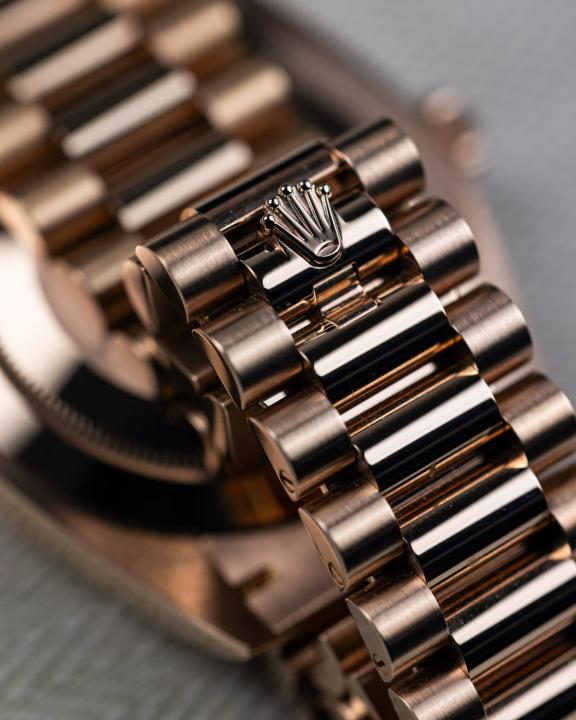 Rolee_x Oyster Perpetual Day Date 40 Battery Copper Brown