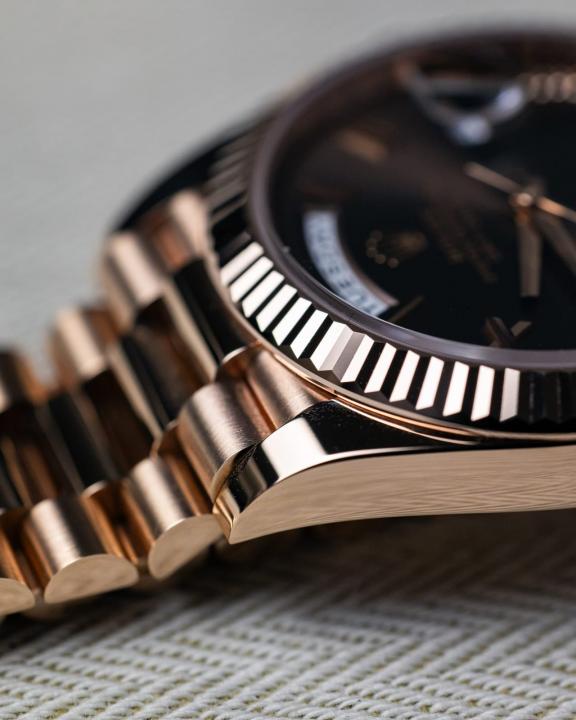 Rolee_x Oyster Perpetual Day Date 40 Battery Copper Brown