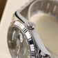 Rolee_x Oyster Perpetual Day Date 40 Battery Silver-Green