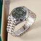 Rolee_x Oyster Perpetual Day Date 40 Battery Silver-Green