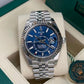 Rolee_x Oyster Perpetual Sky Dweller Silver Blue