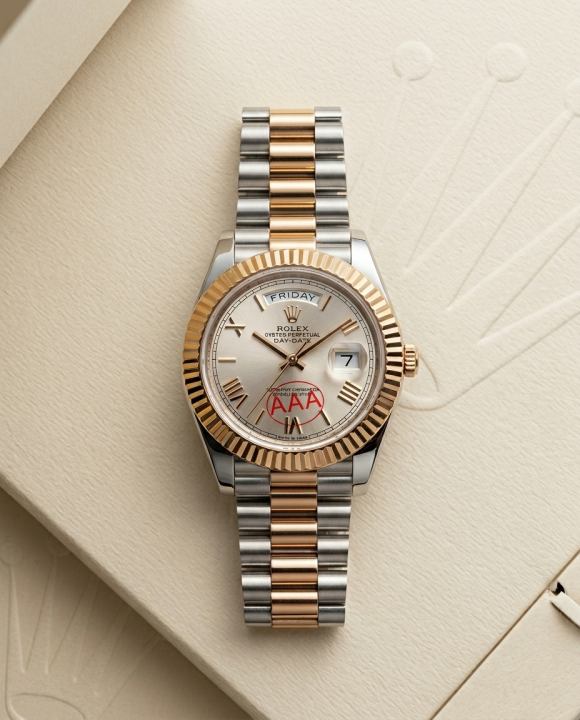 Rolee_x Oyster Perpetual Day Date 40 Battery 2Ton-Copper-Pink