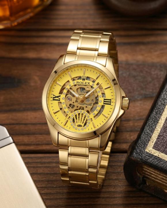 Rolee_x Oyster Perpetual Automatic Pagani Gold-Gold