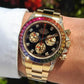 Rolee_x Oyster Perpetual Rainbow Gold