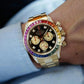 Rolee_x Oyster Perpetual Rainbow Gold