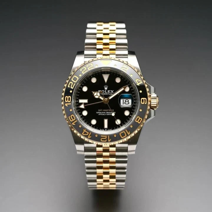 Role_x GMT Master II Zombie Black Grey Steel Yellow Gold Watch Two-tone Luxury Edition Premium Quality premiumwearing.online