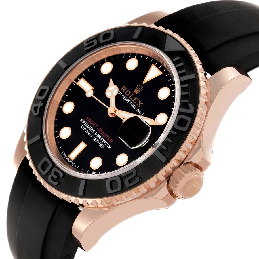 Role_x Yatch Master Rose Gold Oysterflex Black Mint Mens Watch Luxury Edition Premium Quality premiumwearing.online