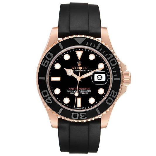 Role_x Yatch Master Rose Gold Oysterflex Black Mint Mens Watch Luxury Edition Premium Quality premiumwearing.online