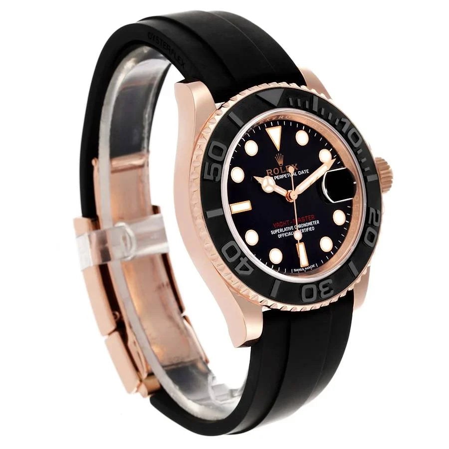 Role_x Yatch Master Rose Gold Oysterflex Black Mint Mens Watch Luxury Edition Premium Quality premiumwearing.online