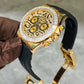Ro*ex Eye Of The Tiger Gold Dial Silicon Belt Edition Premium Quality Luxury Watch premiumwearing.online
